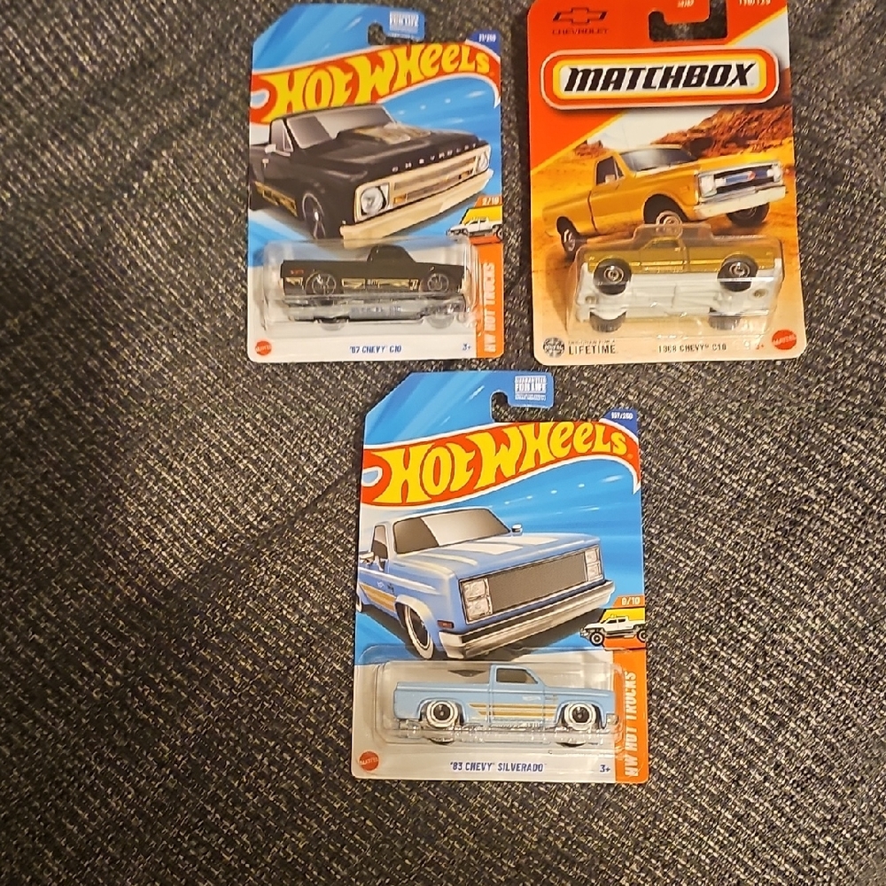 Black and Blue Die-Cast Toy Cars Set